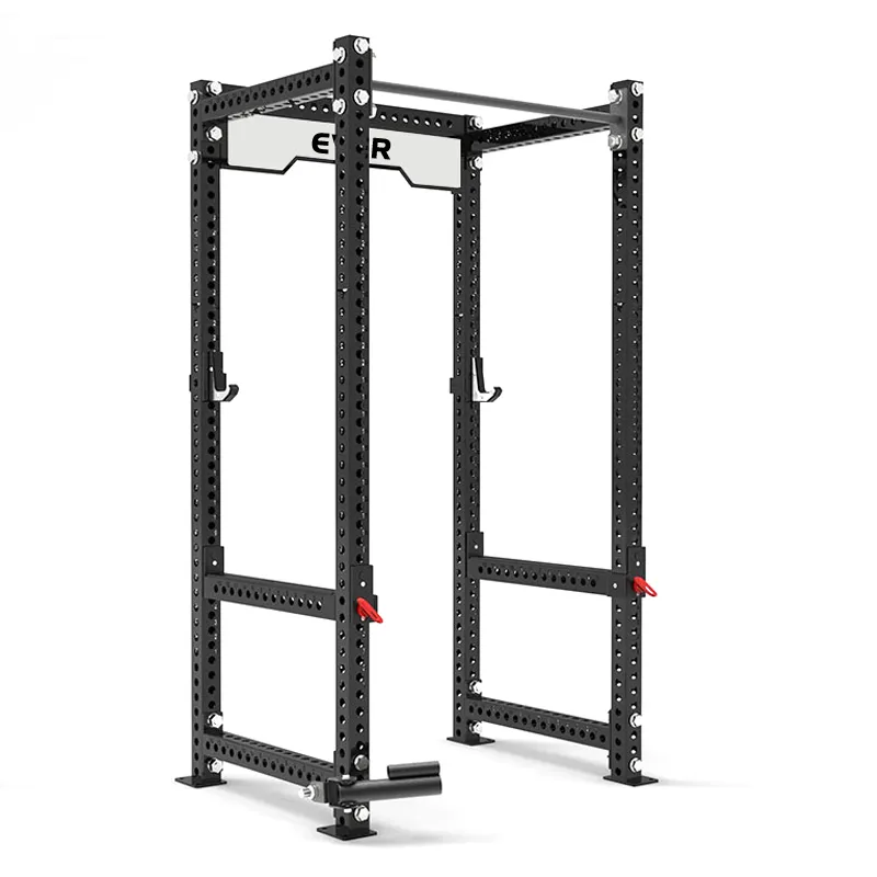 Quais recursos de segurança são importantes em um power rack?